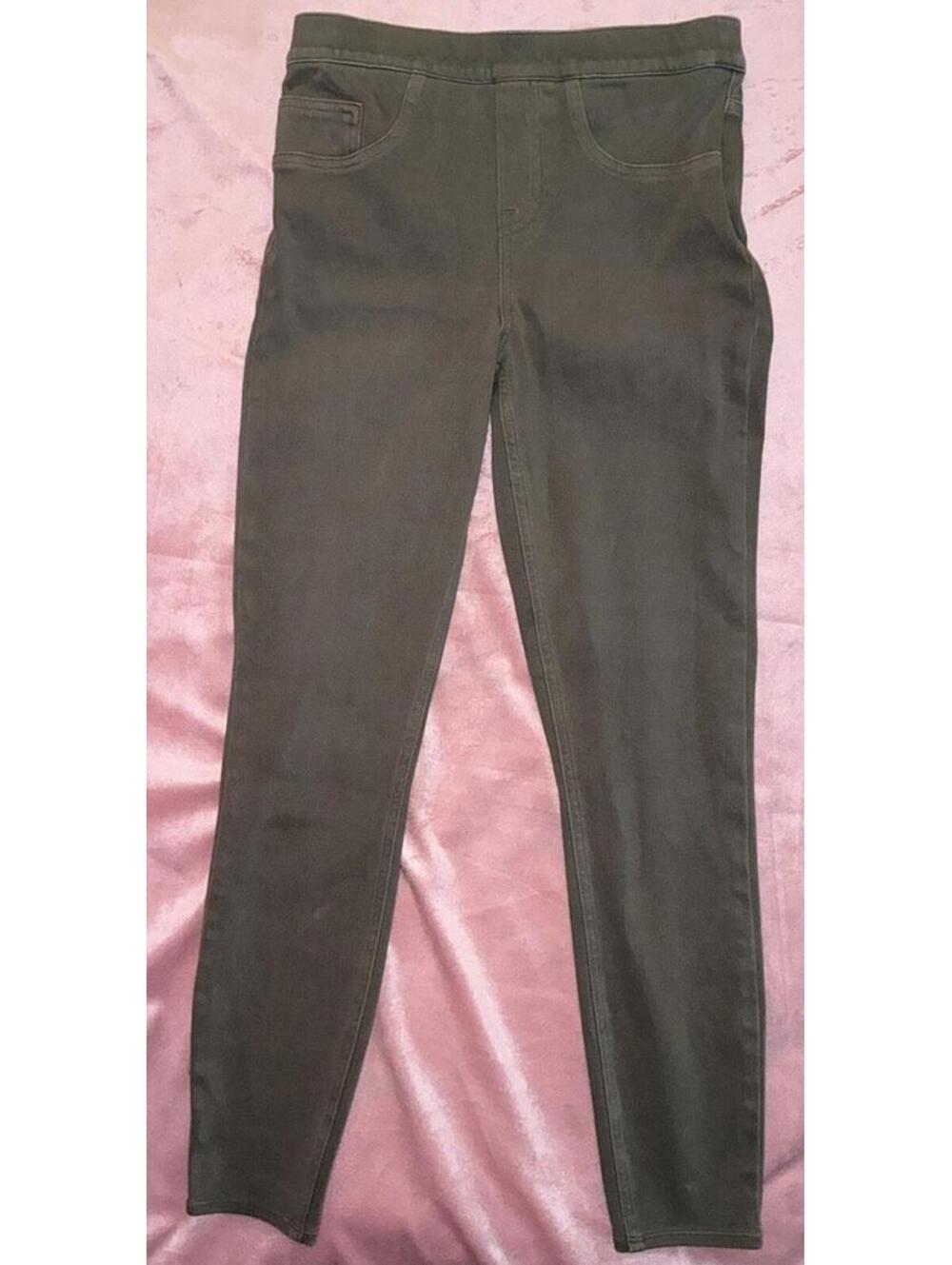 Spanx Jeans Womens Small Gray Jean-ish Ankle Legging Mid Rise Stretch Pull On